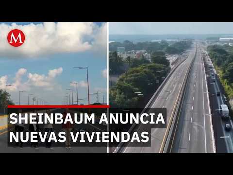 Sheinbaum promotes housing for low-income workers in Veracruz