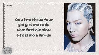 TAEYANG LIVE FAST DIE SLOW Easy Lyrics