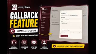 Oxapher Callback Request Feature | Step-by-Step Demo