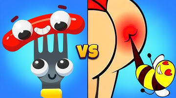 Fork N Sausage VS Help Me Tricky puzzle Walkthrough Mobile Games.
