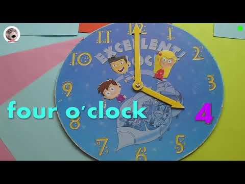 Clock Telling the Time in English Часы Который час на английском языке