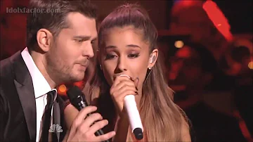 Michael Buble & Ariana Grande "Santa Claus Is Coming To Town"