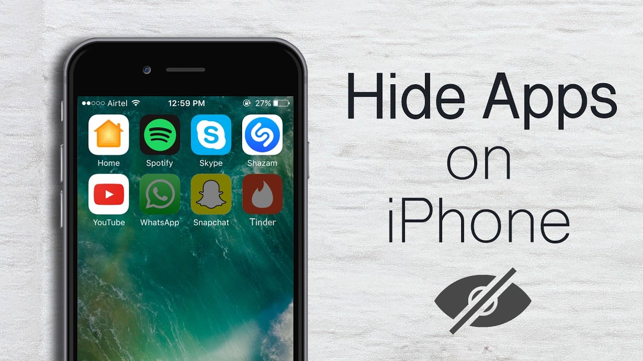 How to Hide Apps on iPhone or iPad (No Jailbreak) - YouTube