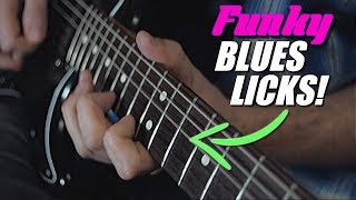 10 Funky Blues Licks! (  Tabs)