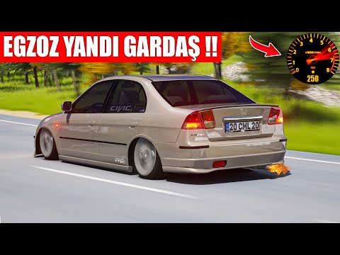 HONDA CİVİC VTEC 2 İLE TRAFİKTE MAKAS SHOW !! ASSETTO CORSA