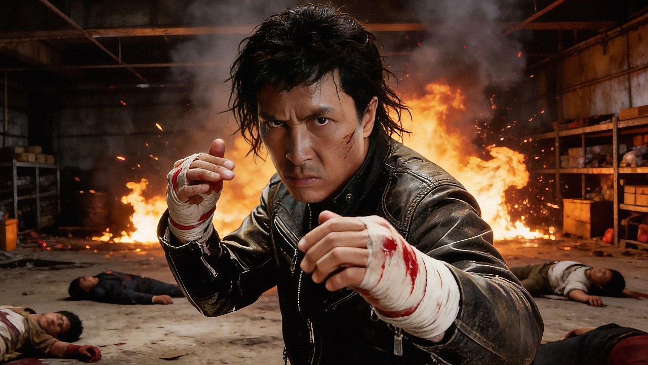 ⁣Explosive action: kung fu cop storms traffickers’ den, faces a ruthless killing machine