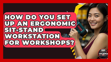 How Do You Set Up An Ergonomic Sit-stand Workstation For Workshops? - ToolBench Pros