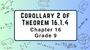 How to solve theorem 16.1.4 Corollary Class 9 Chapter 16 | Expert math tips | Mathematics knowledge