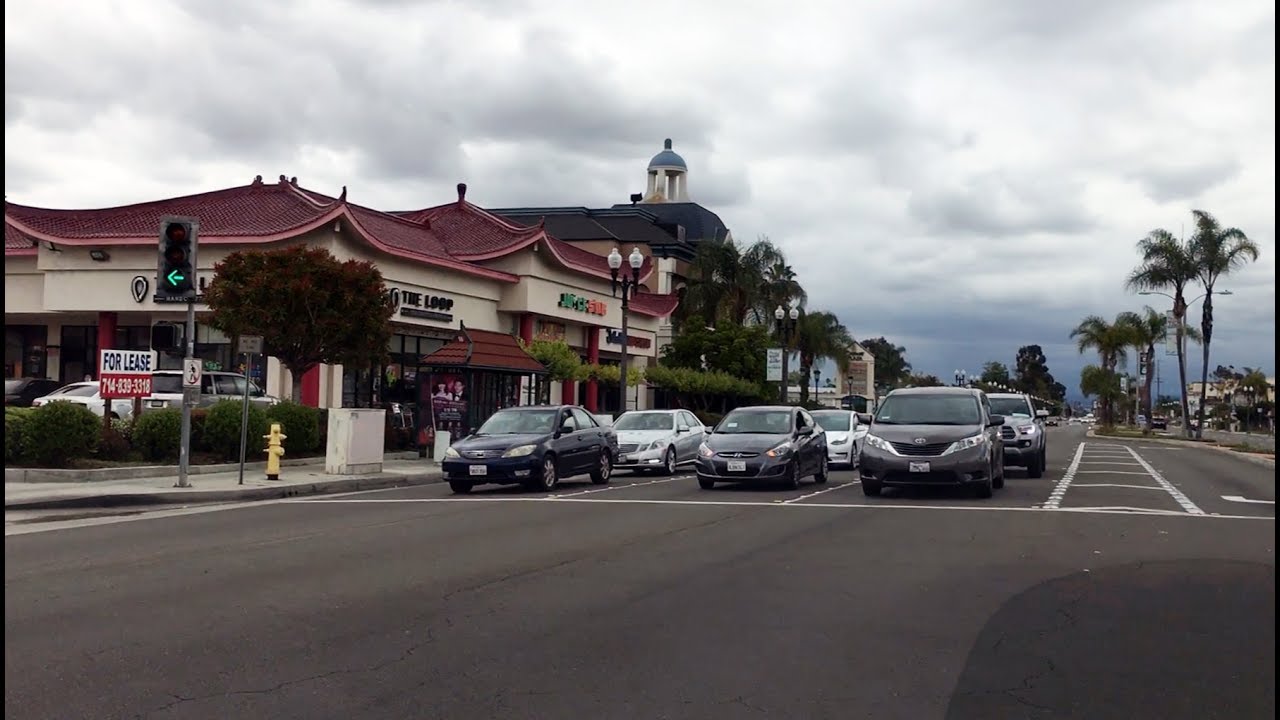 Driving Around Little Saigon in Orange County, California.