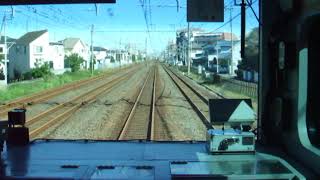 JR東海道線 台風19号通過後の一番列車20191013前方車窓 茅ヶ崎→辻堂DSCF2249