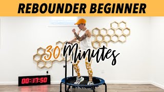30 Minutes Rebounder Workout Lymphatic System Drainage + Warm Up & Cool Down Stretch