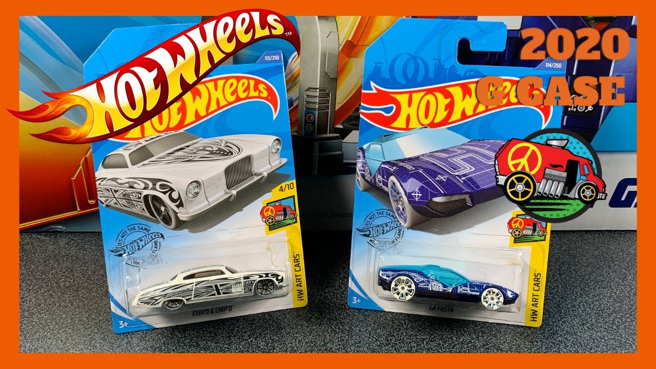 HOT WHEELS Art Cars from the 2020 G CASE!!! YouTube