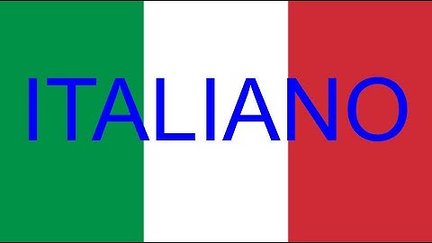 Language Overview: Italian