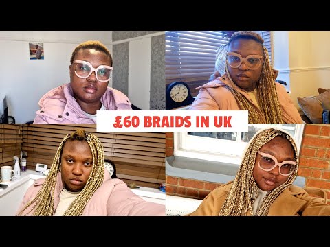 £60(#54,000) Braids in UK, Made my hair in UK After 9 Months| Pack for my boyfriend's birthday trip