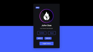 Create A Profile Card Using Html & CSS Only