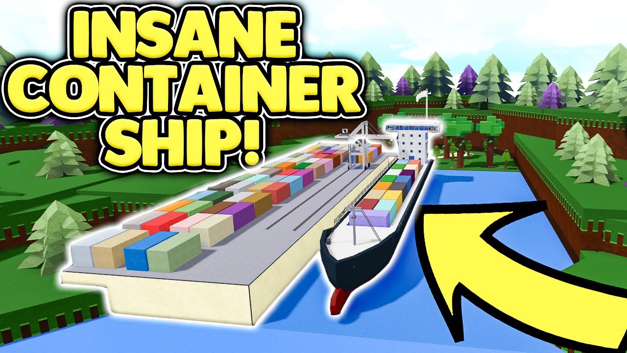 HUGE CONTAINER SHIP 🚢 | Build A Boat For Treasure ROBLOX - YouTube