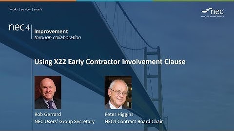 NEC-webinar: Gebruik van de X22 Early Contractor Involvement Clausule
