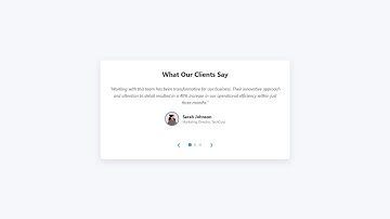 ⚡ Custom Testimonial Slider with HTML, CSS & JavaScript | Smooth Animations & Swipe