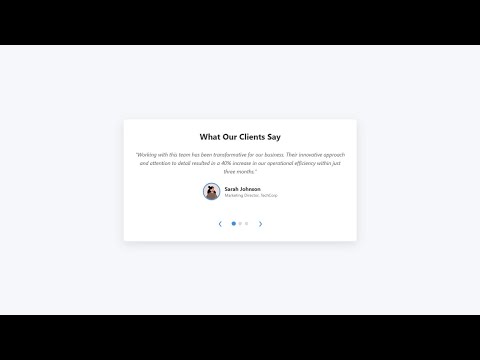 ⚡ Custom Testimonial Slider with HTML, CSS & JavaScript | Smooth Animations & Swipe