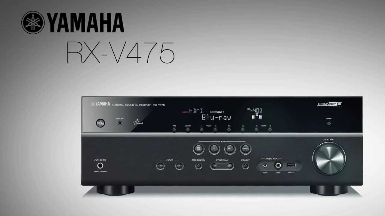 Yamaha RXV475BL Overview