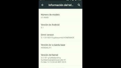 OMNIROM LOLLIPOP 5.1 en Samsung Galaxy S I9000