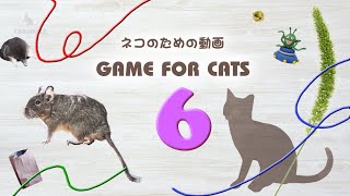 【猫用動画MIX６】ひも・ねずみなど30分 GAME FOR CATS 6