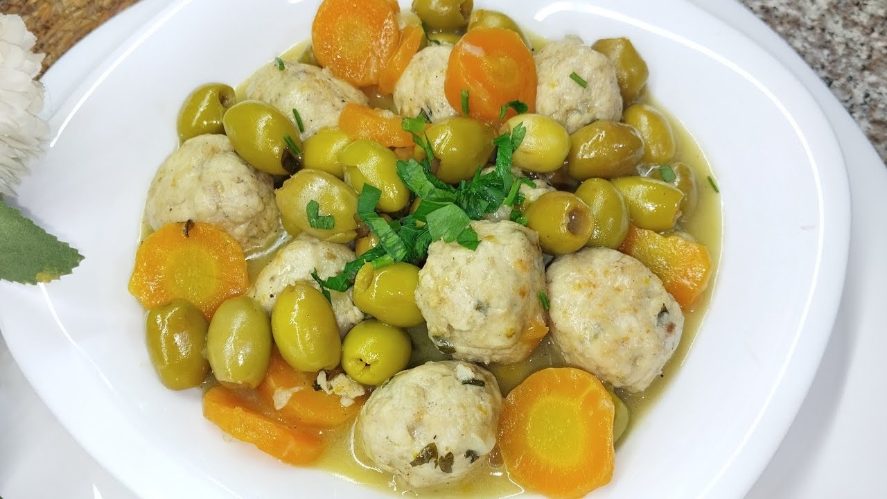 وصفات رمضانية 🌛 طاجين زيتون بكريات الدجاج وسر المرقة العاقدة 💥😉.