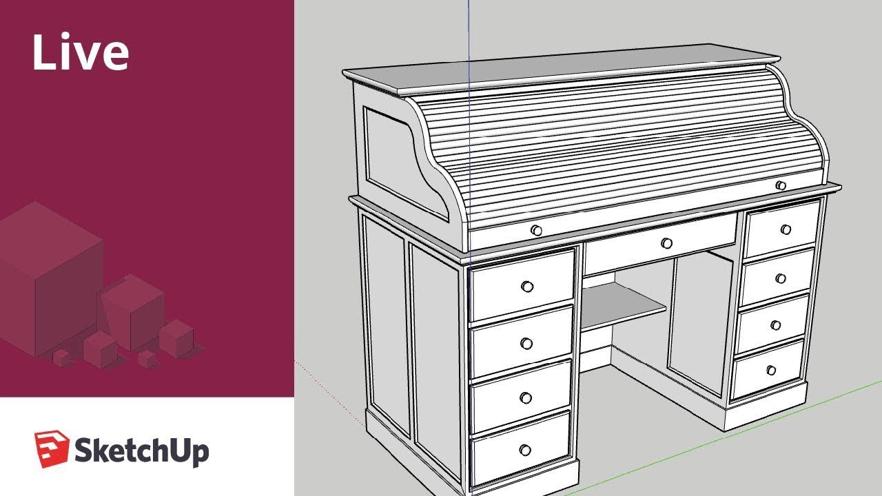 Sketchup Live Modeling Furniture Youtube