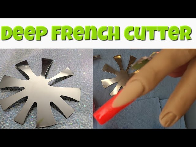 6 Sizes Easy French Manicure Nail Cutter Stencil Tool Smile Shape Trimmer  Clipper Styling Forms Manicure Nail Art Tools