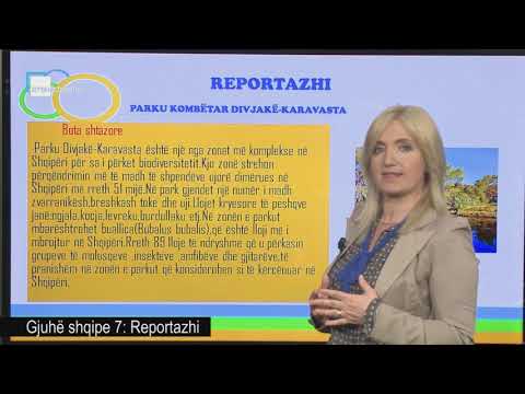 Gjuhë shqipe 7 - Reportazhi