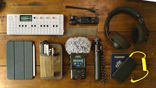 my mobile music production & creative travel bag