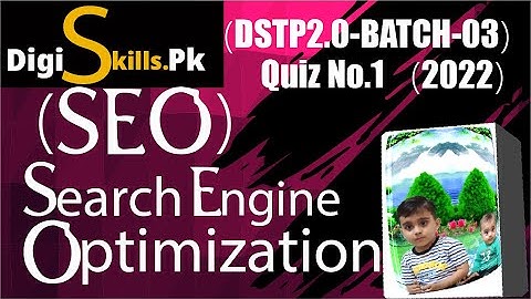 Digiskills | DSTP 2.0 Batch 03 SEO Quiz 1 Solution 2022 | SEO quiz 1 | Batch 03 | batch 03 Quiz 1