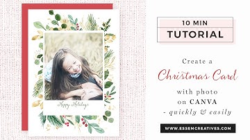 Create a Christmas Card with Photo on Canva