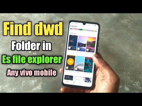 How to find DWD folder in es file explorer