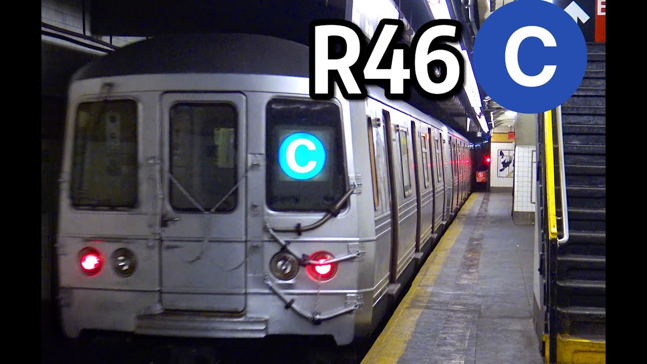 ⁴ᴷ R46 C Train Action - YouTube