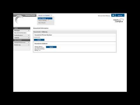 Requested Parent Contact Info Parent Portal Change