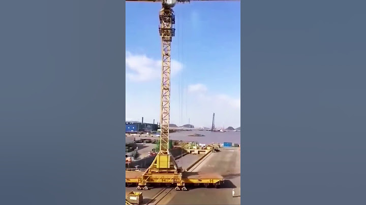 The movement process of port tower cranes- Good tools and machinery make work easy