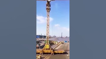 The movement process of port tower cranes- Good tools and machinery make work easy