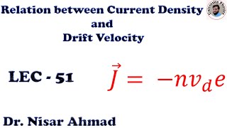 Famous Relation between Current Density and Drift velocity Wealth