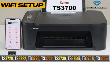 Canon TS3700 WiFi Setup, Connect To Wireless Network, Add In Canon Print App !!
