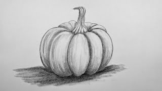 Pumpkin pencil drawing process 🎃 