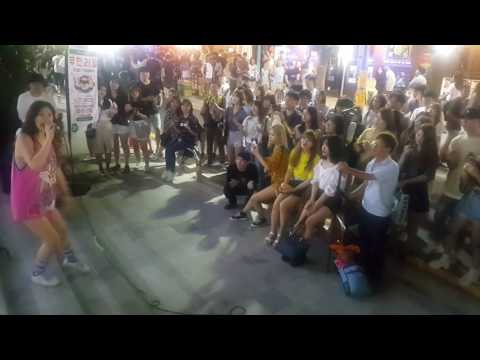 가수 김주나 홍대버스킹에 등장 Duffy ☆Mercy☆ 커버 직캠 라이브 20170623금