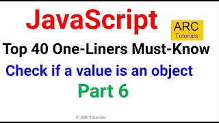 Top 40 Javascript One Liners | Javascript Tutorial | Part 6