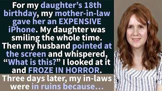 My MIL gave my daughter an expensive iPhone. My husband saw something on the screen and went pale…