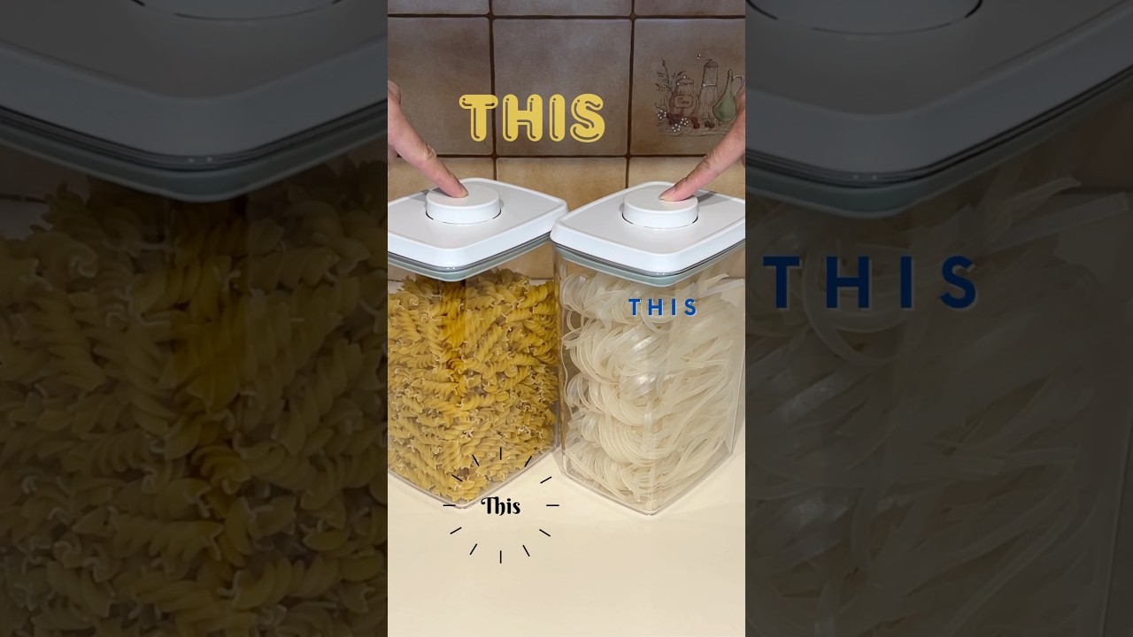 Airtight containers - check. Organised pantry - check. Easy meal preparation - check.