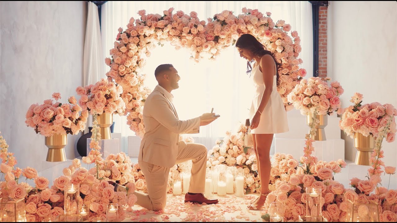 Austin and Vitanna's surprise proposal film at Preto Loft, Toronto