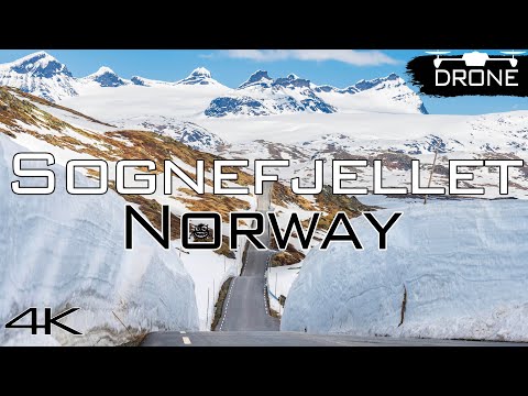 Norwegian Scenic Route 55 - Sognefjellet, Drone 4k
