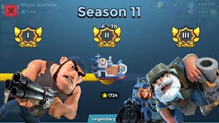 Hitting Legendary Rank 2 and Making Global #4 | Boom Beach Warships Season 11