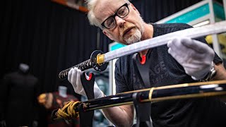 Adam Savage Meets Original Kill Bill Bride Katana Prop!