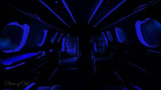 DARK PREMIUM Luxury Private Jet Flight | Brown Noise Ambience | Sleeping, Reading, Studying | Zen